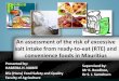 Risk of Excessive Dietary Salt Intake - Research Day 2014 at the Faculty of Agriculture, University of Mauritius