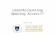 Open for Business: the “Learn Accounting” Project