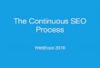 The Continuous SEO Process (WebExpo, September 2016)