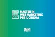 "Master Web Marketing per il Cinema" di Napier - Lezione di Aureliano Verità