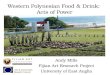 Food, Drink and Feasting Talk: Western Polynesian Food and Drink
