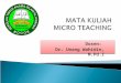 Micro Teaching - Silabus Mata Kuliah Micro Teaching