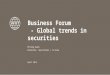 Global securities challenges and trends - Philip Kwon