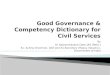 Good governance & competency dictionary for civil services