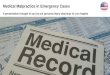 Medical Malpractice in Emergency Cases