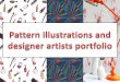 Pattern illustrations and designer artists portfolio