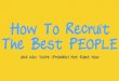 How to recruit the best people slides