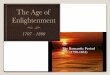 Age of enlightenment vs romanticism