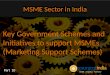 MSME Sector in India - Key Government Schemes and Initiatives to support MSMEs (Marketing Support Schemes) - Part - 10
