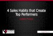 4 Sales Habits that Create Top Performers