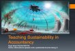 Teaching Sustainability in Accountancy - Syed shah