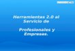PresentacionHerramientas 2.0 al Servicio de Profesionales y Empresas