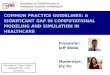 Common Practice Guidelines: A Significant Gap in Computational Modeling and Simulation in Healthcare