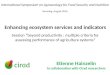 Enhancing ecosystem services and indicators