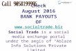 Check Daily Bank payouts of socialtrade.biz Month September 2016 Call 9058199995