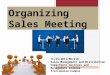 Organizing a sales meeting