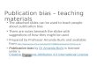 Amanda burls ppt teaching materials for publication bias