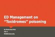 Toxidromes poisoning in emergency medicine