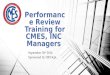 Performance Review Training for CMES, INC  Managers