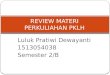 Review materi perkuliahan pklh