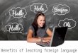Benefits of learning foreign language
