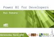 Power BI for Developers @ SQLSaturday #420 (Paris)