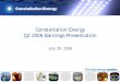 constellation energy Q2 2006 Earnings Presentation