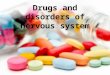 Drugs and disorders of nervous system