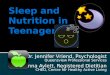 Sleep and Nutrition May 2016