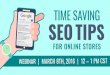 Time Saving SEO Tips for Online Stores