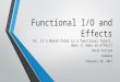Functional IO and Effects