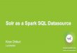 Solr As A SparkSQL DataSource