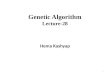 Lecture 28 genetic algorithm