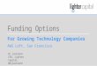 Funding options For Growing Technology Compaines