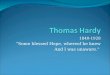 A Short Biography Of Thomas Hardy