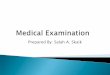Medical examination HRM
