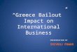 Greece bailout impact on world economies   animation based