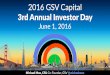 2016 GSV Investor Day