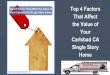 Top 4 Factors That Affect the Value of Your Carlsbad CA Single Story Home