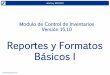 Modulo de inventarios de eFactory Software ERP en la nube - Reportes y Formatos Básicos I
