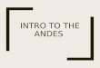 Art 216- Intro to the Andes