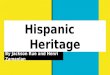 5th grade: Hispanic Heritage Project