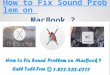 How to Fix Sound Problem on Macbook