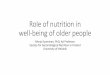 Merja Suominen, Gery ry - Role of nutrition in well-being of older people