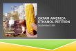 Oxfam America Ethanol Petition