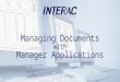 Managing Documents with Manager Applications