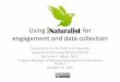 Using iNaturalist for engagement and data collection