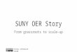 SUNY OER Story: From grassroots to scale-up
