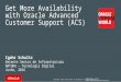 #oowBR - Get More #oowBR - Availability with Oracle Advanced Customer Support, Igohr Schultz - Natura