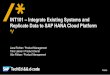 Integrate Existing Systems and Replicate Data to SAP HANA Cloud Platform